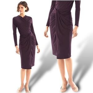 MM. LAFLEUR The Minetta Soft Draped Skirt in Merlot Size L